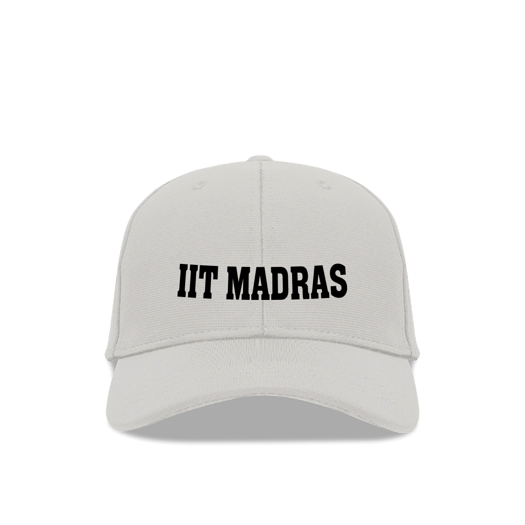 IIT Madras Bold Statement Baseball Cap - Black & White Edition