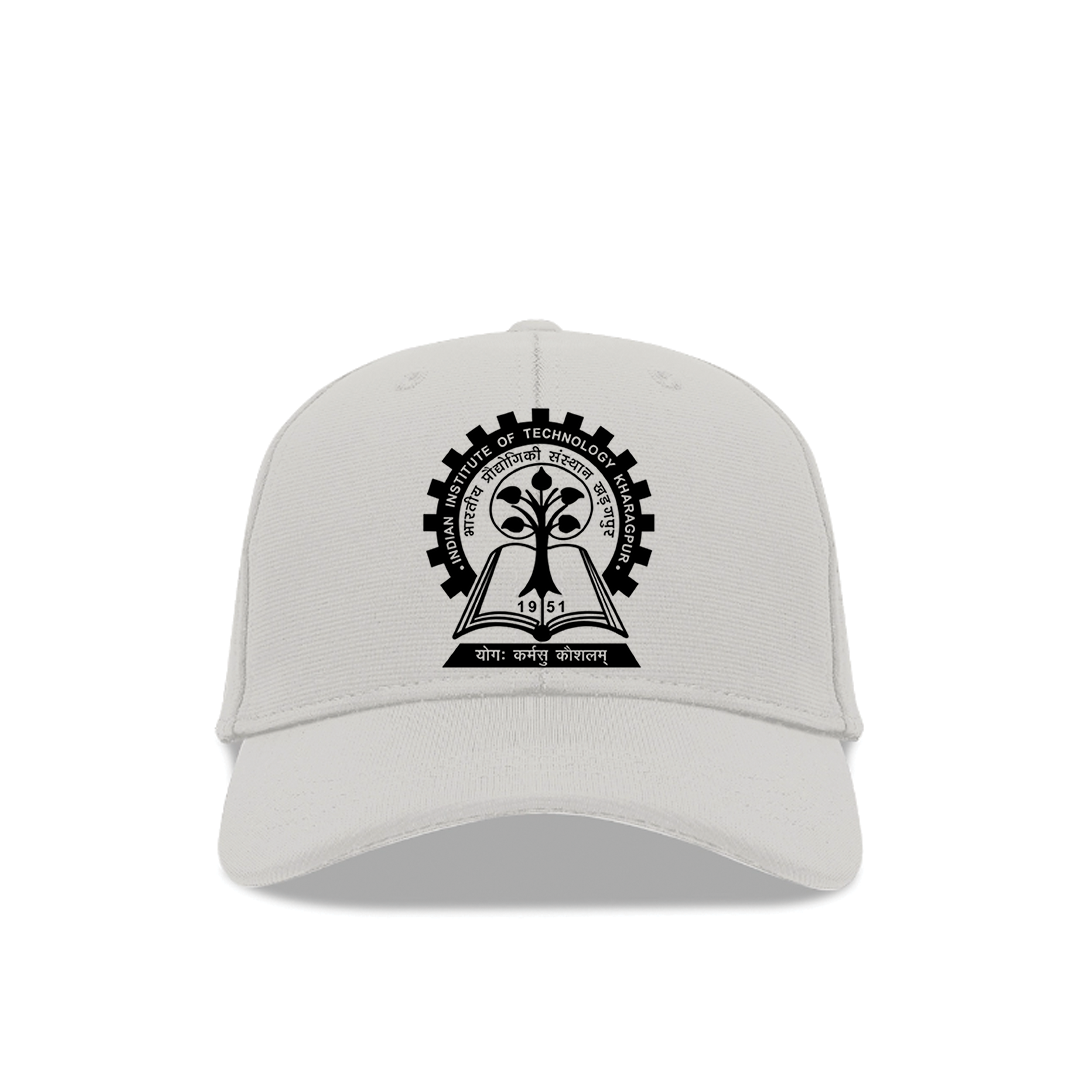 IIT Kharagpur Pride Baseball Cap - Black & White Edition