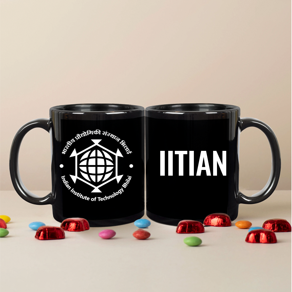 IITian Pride Mug (Black) - IIT BHILAI