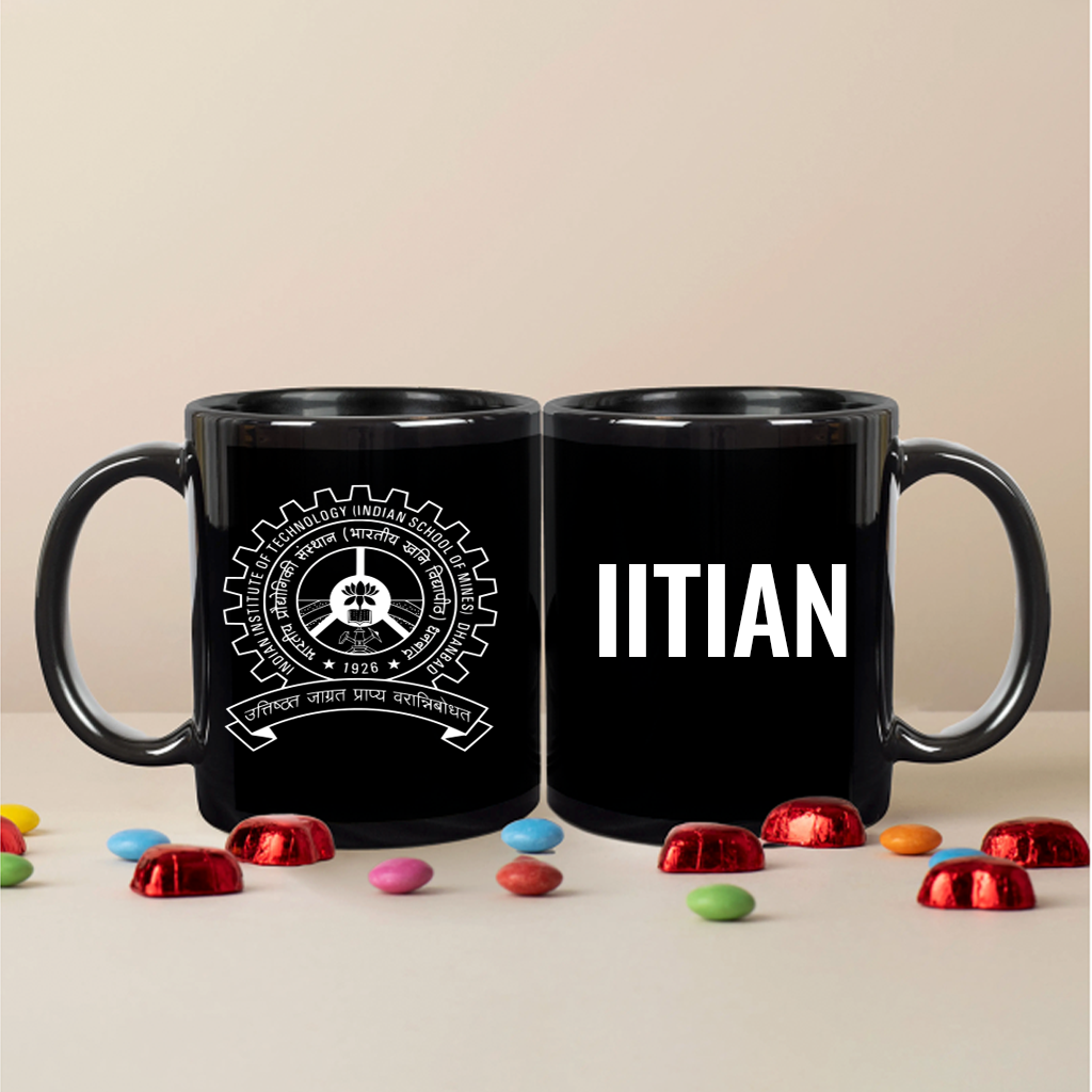 IITian Pride Mug (Black) - IIT DHANBAD